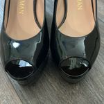 Stuart Weitzman  Jean Black Patent Wedge 7.5 Photo 4