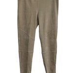 Karen Kane  Tan Moto Pants Women Size XL Faux Suede Leather British Khaki Photo 0