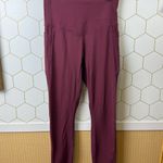 Halara  Wine UltraSculpt™ High Waisted Tummy Control Pocket Shaping - Size - XS Photo 6