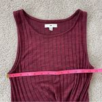 BP Nordstrom  Maroon Ribbed Bodycon Tank Midi Dress Photo 7