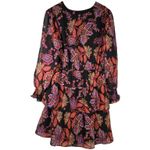 VERO MODA VMKara Long Sleeve V-Neck Short Dress WVN Pops L NWT Photo 1