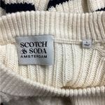 Scotch & Soda - Cream Sweater w/ Black Stripe & Puff Sleeve, Size L Photo 4