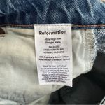 Reformation Abby High Rise Straight Jeans in "Galway", Size 28, NWT Photo 8