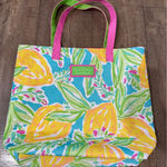 Lilly Pulitzer Estee Lauder Tote Bag Reusable Shopper Beach Travel Photo 0