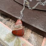 Handmade Red Jasper Necklace Oregon Pendant Photo 4