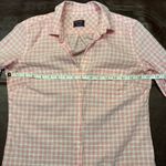 UNTUCKit Womens Pink Gingham Checkered 100% Cotton Button Down Shirt Size 0 Photo 13