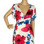 LUNIK “Stay A Little Longer” Wrap Dress Pink White Blue Size Medium Photo 0