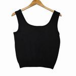 St. John Basics Womens Santana Knit Black Tank Top Small Scoop Neck Quiet Luxury Photo 2