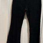 Aerie  Black Waffle Flared Pants Size L Photo 0