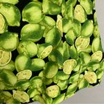 Handmade  Top Fruit Print Limes Sleeveless Darts‎ Zip-Back Retro Fit Green Zip-Up Photo 7