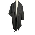 PINK - Victoria's Secret Chloe X Halle  Coat Size S Black Sherpa Oversized Long Cozy Photo 6