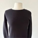 Aritzia Wilfred Campanule Ribbed Silk Cashmere Blend Sweater Dress Black NWOT XXS Photo 2