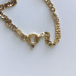 Sterling Silver Gold Tone Twist Chain Necklace, 925 LIRM Photo 5