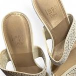 Impo White Rhinestone Wedge Sandals Y2K Strappy Platform Womens 6.5 7 Photo 3