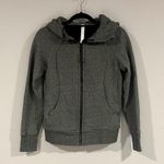 Lululemon SCUBA HOODIE LIGHT COTTON FLEECE IN HEATHERED SPECKLED BLACK SIZE 6 Photo 7