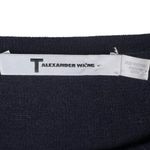 T Alexander Wang Side Sheer Panels Striped Lightweight Long Sleeve Sweater Blue Size M Photo 12