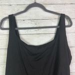 Madewell Plus Ribbed Scoop-Neck One-Piece Swimsuit Black Size 4X Photo 4