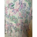 Crown & Ivy Women XL Boho Beach Vacation Cover-up Swing Pink Green Photo 1