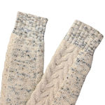 Anthropologie Cable Knit Shawl Collar Cardigan Sweater Marled Cream Medium F276 Photo 7