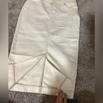 Talbots  Denim Midi Skirt cream Photo 3