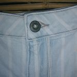 Arizona Jeans Arizona 15 33 Light White Striped Jeans Shorts Plus Photo 3