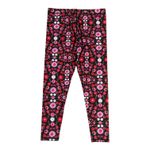 Terez L Tall Band Performance Leggings Pink Floral Fantasy Printed HighWaist Gym Photo 5