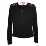 Free People  Intimately Top Womens S Black‎ Aura Layering Lightweight Sweater Photo 1