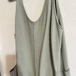 Sea Green Blue Knit Jumpsuit Playsuit Oversized Baggy Pockets Tank L Size L Photo 2