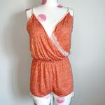 🔥 3/$30 Gilligan & O’Malley Total Comfort Pajama Romper Orange Size XS Photo 8