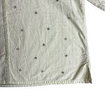 Mountain Lake Button Down Shirt Size 3X Pastel Yellow Floral Bow Embroidered Photo 2