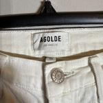 AGOLDE Toni Mid Rise Straight Leg Denim Jeans Women's 25 Radiate White Stretch Photo 6