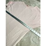 Free People Women's Size Medium Light Pink Cotton Short Sleeve Maxi Shirt Dress Photo 5