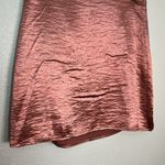 EXPRESS Metallic Satin Skirt Pink Size 00 NWT Photo 6