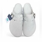 Universal Threads NWT Universal Thread Betsy Clog Mule Flats Women’s 8.5 Light Gray Slip-On Shoes Photo 1