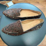 Madewell  The Frances Skimmer in Painted Leopard Calf Hair Size 8 Photo 1