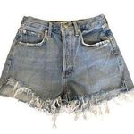 Citizens of Humanity  - Fray hem Cut Off Denim Shorts in Light Wash Blue Photo 0