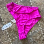 Lucky Brand Solid Ruched Bottom Pink Size Small Photo 5