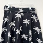 Ann Taylor [] Black White Tropical Palm Tree Pleated Maxi Skirt NWT Pockets Sz 16 Photo 7