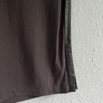 ALLSAINTS  Lamb Leather Trim Sleeveless Brown Tank XS Photo 3