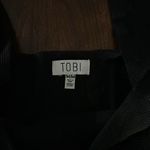 Tobi  Cropped Square Neck Black Tank Top Photo 1