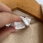 Laura by Alyzia Vintage Vneck Double Breasted Knit Sweater Cardigan Size 8 Tan Photo 7