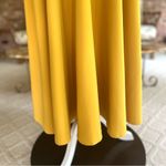 TS Couture 2 Piece Midi Skirt Set Mustard Yellow Cropped Ruffle Top NWT 0 Chic Photo 4