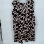 Orla Kiely Regatta Cotton Floral Romper Sleeveless Button Front XL Pink Photo 8