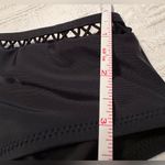 Beachsissi  swim bikini bottoms only - size medium - black - cut outs around top hem NEW Photo 9