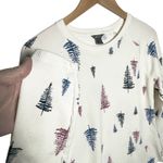 Eddie Bauer  Women’s Christmas Tree Cream Long Sleeve Waffle Knit Top Photo 1