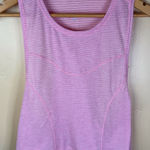 Lululemon  Stronger As One Light Pink Tank Size 12‎ Cropped Athletic Wear Outdoor Photo 0