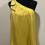 Yellow One Shoulder Blouse Size 12 Photo 0