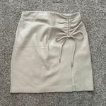 House of Harlow 1960 cream faux leather mini skirt size M Size M Photo 1