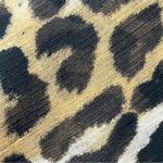 EXPRESS Women XS Blouse Ruffle Leopard Y2k Retro Sheer Cropped Preppy Coastal Photo 6