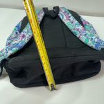 LL Bean Backpack Colorful Floral School College Work Padded Multi Pocket Boho Blue Photo 9